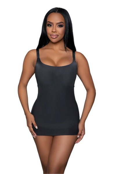 Black Stay Sexy Shaper Top – tummy control camisole with adjustable straps and removable cups for shaping and support