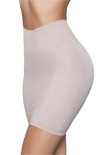 Nude High-Waist Skirt Shaper – Front Compression Fit